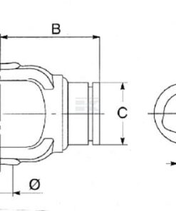 Nudo homocinético CV completo 80°, series 7 estándar