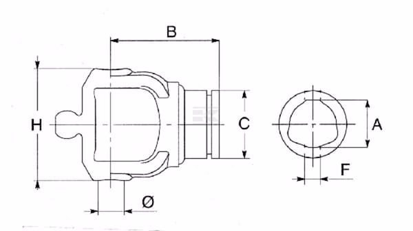 Nudo homocinético CV completo 80°, series 4 estándar