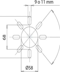 Tapa de protección D=150/203 L=190 3 Tapa de protección D=150/203 L=190