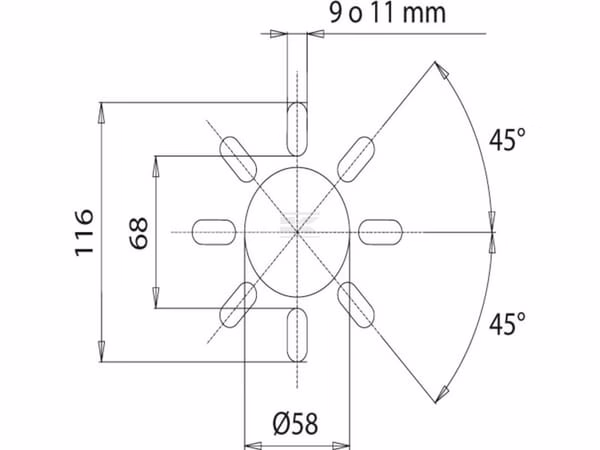 Tapa de protección D=150/203 L=190