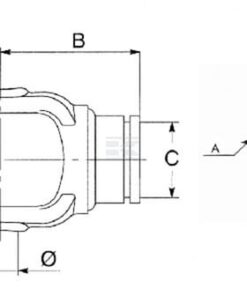 Nudo homocinético CV completo 80°, series SFT S6