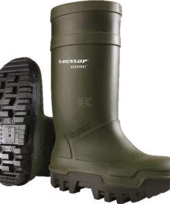 Botas de seguridad de goma, verde, Clase S5, talla 7 (EU:41), Wellingtons Purofort® Thermo+, Dunlop