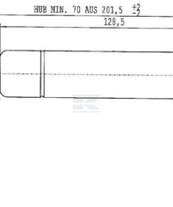 Amortiguador de gas L=215,0 mm 180N Stabilus