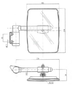 Retrovisor derecho, con brazo 5 Retrovisor derecho, con brazo