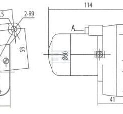 Motor de limpiaparabrisas 12 V