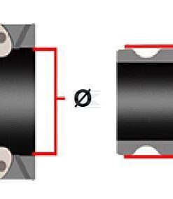 Acoplamiento Camlock tipo D 2 1/2" rosca hembra, aluminio