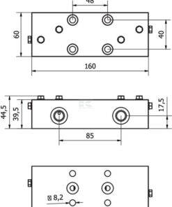 Counterbalance valve Flanged for 2xT11A