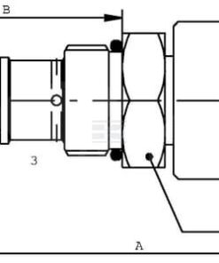 Reg. de caudal de 3 vías cart.