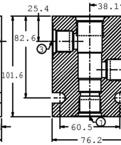 Cuerpo alu. CP12-3 -A-08 (1/2") 5 Cuerpo alu. CP12-3 -A-08 (1/2