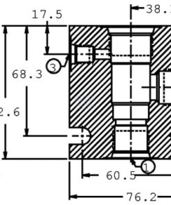 Cuerpo alu. CP12-3S-A-12 (3/4
