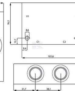 Carcasa acero 3/8" BSP carcasa