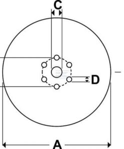 Disco de corte D329x4 orig.