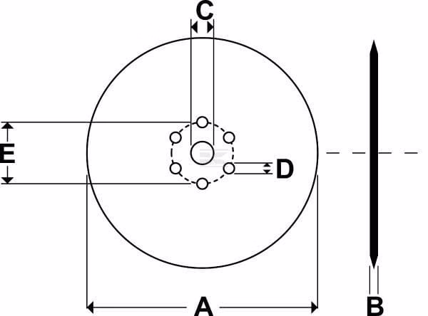 Disco de corte D329x4 orig.