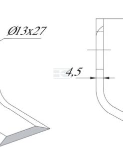Blade RH 42x103mm large Mott