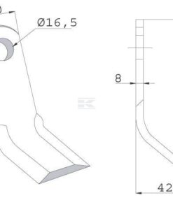 Mayal 40x8x130 D16 p/Nobili