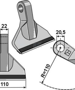 Martillo mayal recubierto de PTA, apto para Perfect
