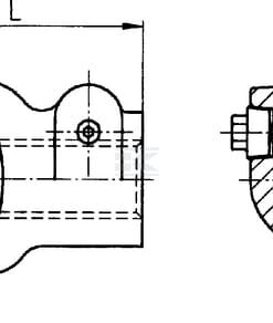 Horquilla con perno tensor, Ø1,3/8" - 6 estrías, W2400/P400/W400E Walterscheid