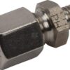 Racor acodado macho 6LL M6 RVS