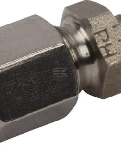 Racor acodado macho 6LL M6 RVS