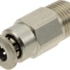 Conector rápido Ø 4mm recto, rosca macho 1/8", Kramp