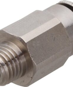 Conector rápido Ø 6mm reto, rosca macho M8x1, Kramp