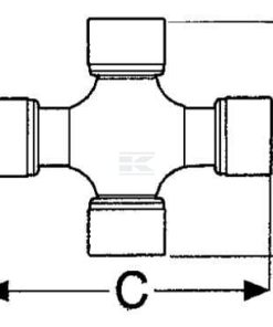 Cruceta Ø 35 x 106,3 mm / Ø 35 x 113,8 mm, T80,V80 Comer 7 Cruceta Ø 27 x 85,8 mm / Ø 27 x 91,2 mm, T40,V40 Comer