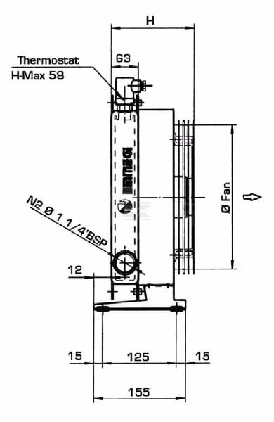 Enfriador de aceite bypass
