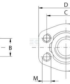 Contrabrida SAE6000 1/2-1/2