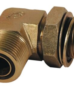 Racor acodado macho ORFS/BSP 13/16-3/8