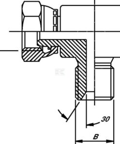 Racor ang. ext-int 3/8x1/2 BSP