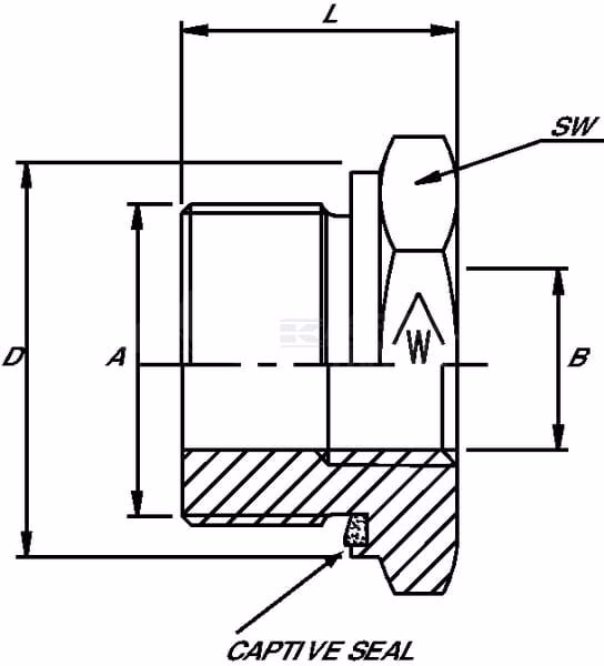 Adaptador M/H 2" - 1.1/2" WD 3 Racor reductor R2-1 1/4