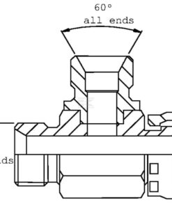 Run T piece connector G3/8"