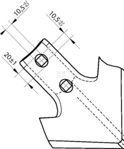 Reja de pata de ganso 175x6