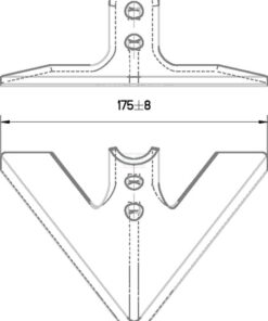 Reja de pata de ganso 175x6
