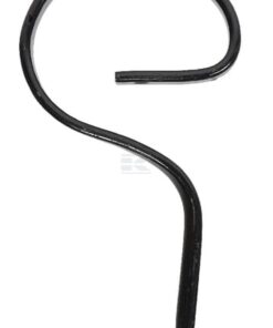 Brazo cultivador de muelle curvo 32x10x355mm recto sin punta