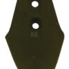 Punta de cultivador 255 x 110 x 10 mm, plana, 2 orificios