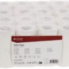 Rollo papel higiénico, blanco, 10cm x 28m, 2 capas, Ø exterior 100mm, acolchado, 48 rollos