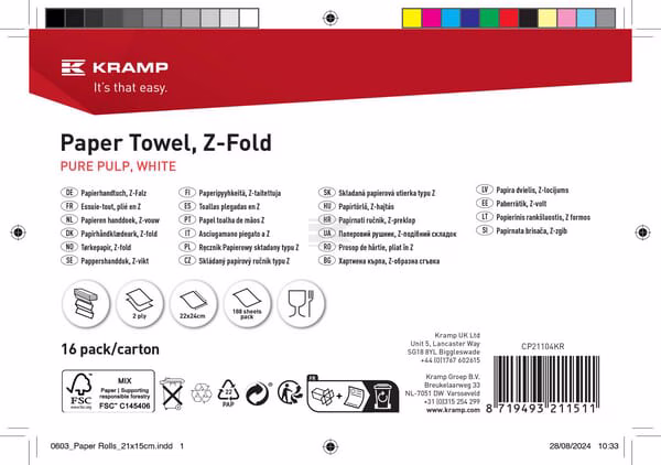 Toalla 24x22cm, 2 capas, 188 hojas 3 Toalla 24x22cm, 2 capas, 188 hojas