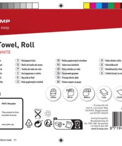 Rollo de papel, blanco, 23cm x 250m, 2 capas, Ø exterior 270mm, acolchado, 2 rollos 5 Rollo de papel, blanco, 23cm x 250m, 2 capas, Ø exterior 270mm, acolchado, 2 rollos