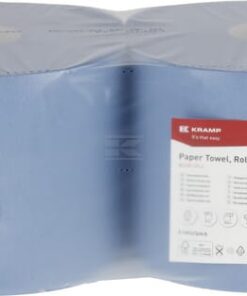 Rollo de papel, azul, 23cm x 370m, 2 capas, Ø exterior 290mm, acolchado, 2 rollos