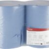 Toalla de papel, rollo azul, 36 cm x 370 m, 2 capas, Ø exterior 300 mm, acolchado, 2 rollos