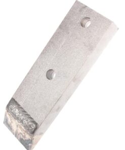 Punta de cultivador 230x70x30 mm, templada plana, 2 orificios, válida para Duro