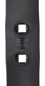 Cultivator point 235x50x7mm, reversible, curved, 2 hole