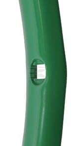 Punta cultivadora 210x36x6mm, reversible, curva, 1 orificio