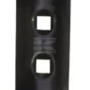 Punta cultivadora 290x65x8mm, reversible, curva, 2 agujeros