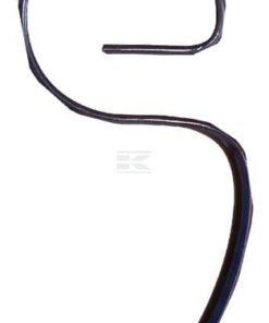 Brazo cultivador de muelle curvo 25x8x365mm sin punta