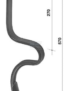 Dientes de surcador 570x32x10 m