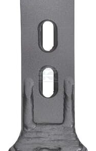 Punta de cultivador 350 x 101 x 14 mm, curvada, 2 orificios, uso universal