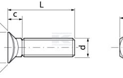Tornillo de asiento Saddle M10 x 35
