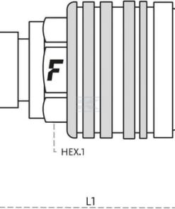 Enchufe simple hembra